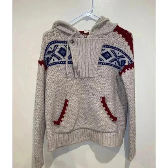 Madewell Fair Isle Hooded Sweater - Picture 2 of 6